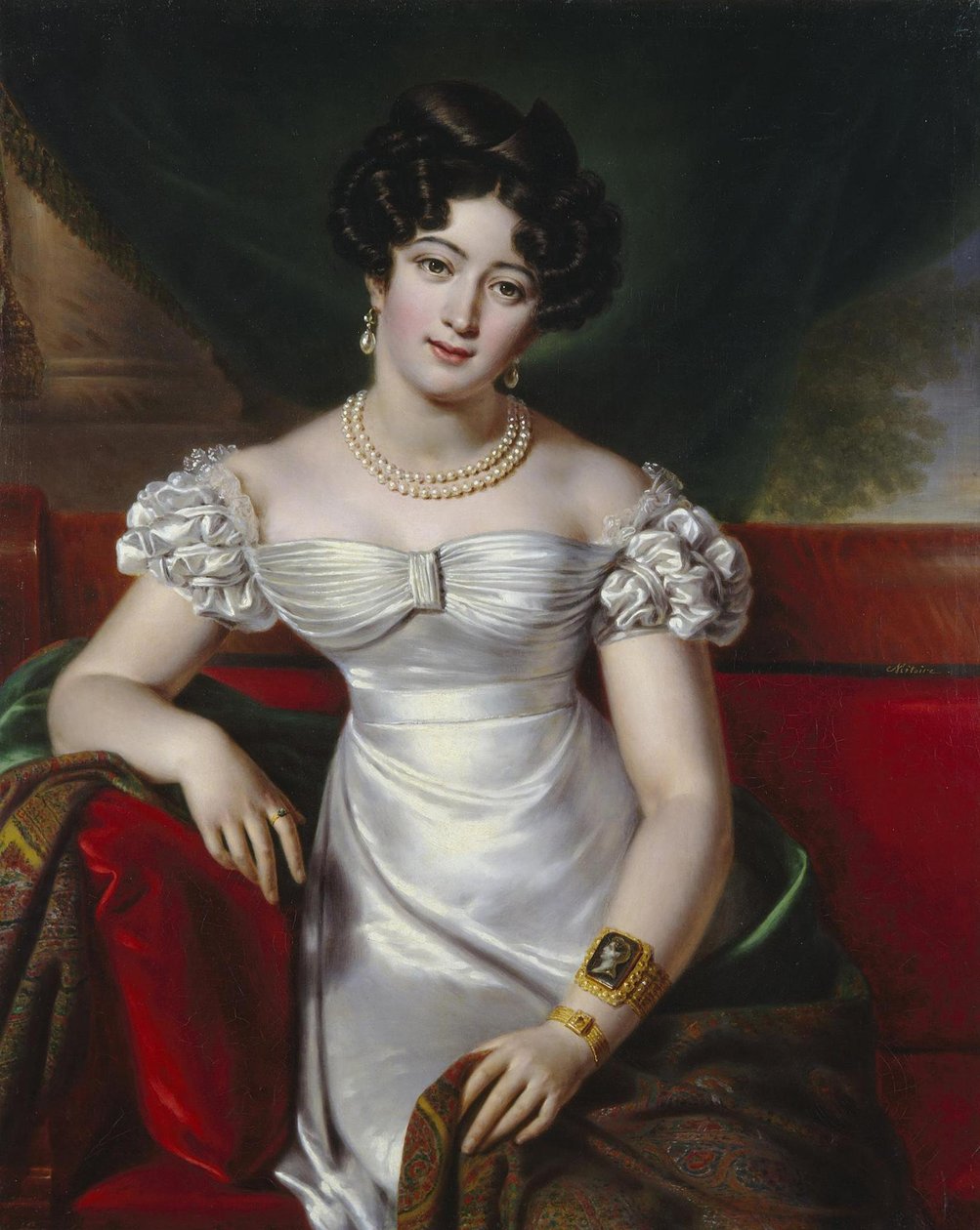 Portrait of Countess Julia Samoilova, ca 1825 by Benois Charles Mitoire