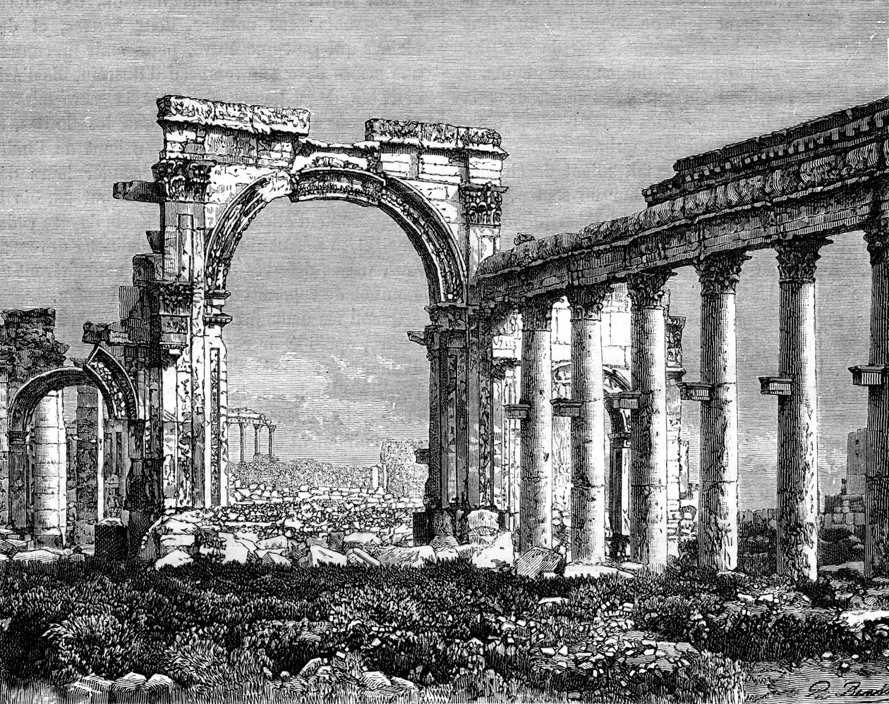 The Ruins of Palmyra, Syria, 19th Century by Benoist