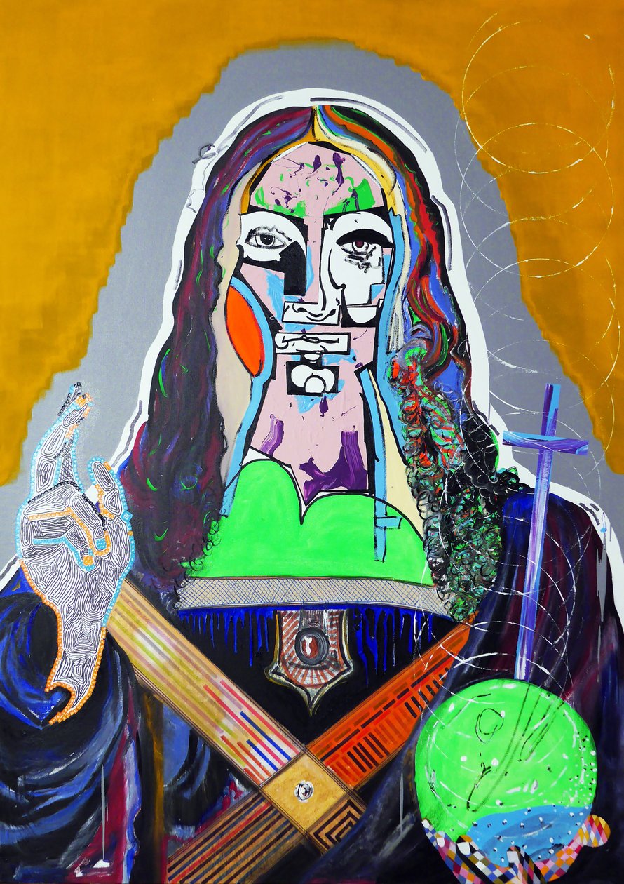 Overpainting: Salvator Mundi, 2020 by Benoit Erwann Boucherot
