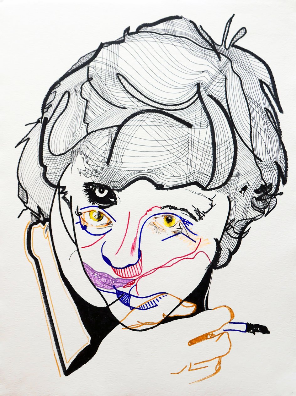 Surportrait: Françoise Sagan 2, 2019 by Benoit Erwann Boucherot