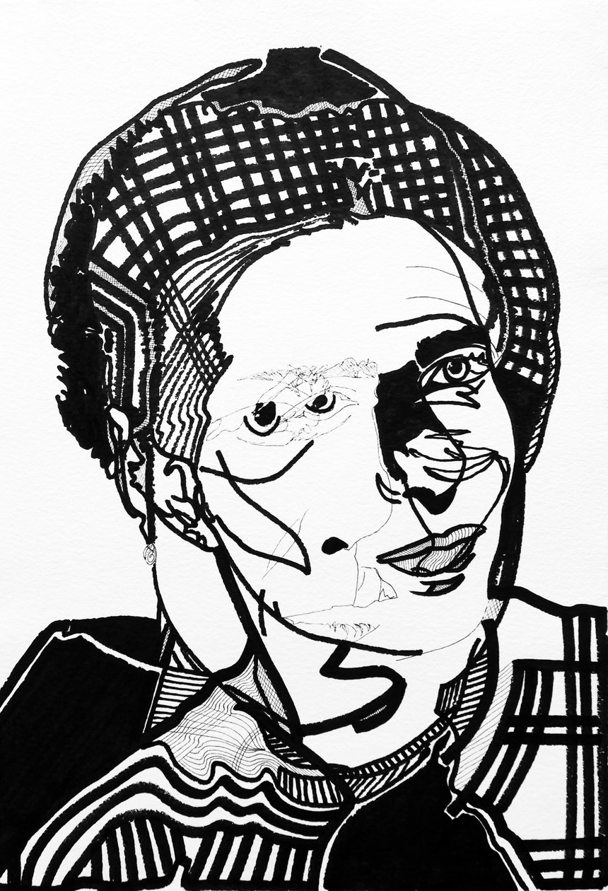 Surportrait: Simone de Beauvoir, 2019 by Benoit Erwann Boucherot