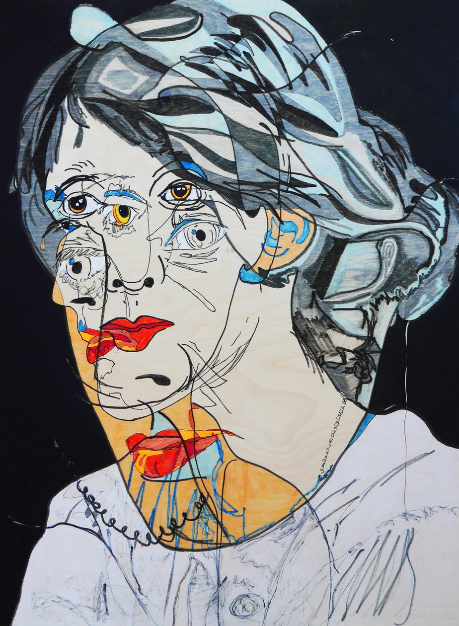 Surportrait: Virginia Woolf, 2021 by Benoit Erwann Boucherot