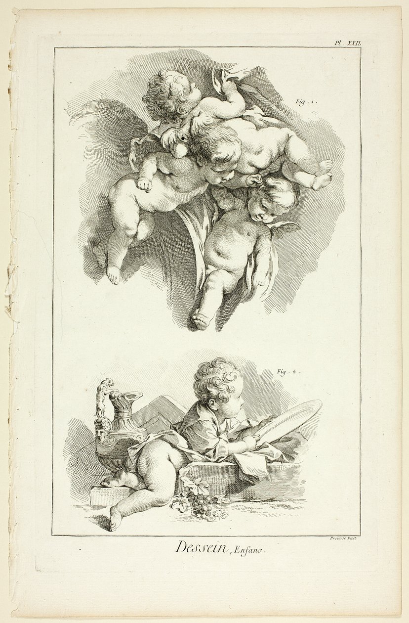 Design: Children, from Encyclopédie by Benoit Louis Prevost