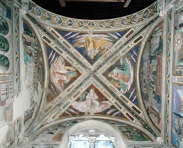 Episodes from the Life of St. Augustine, from the choir ceiling, 1463-65 by Benozzo di Lese di Sandro Gozzoli