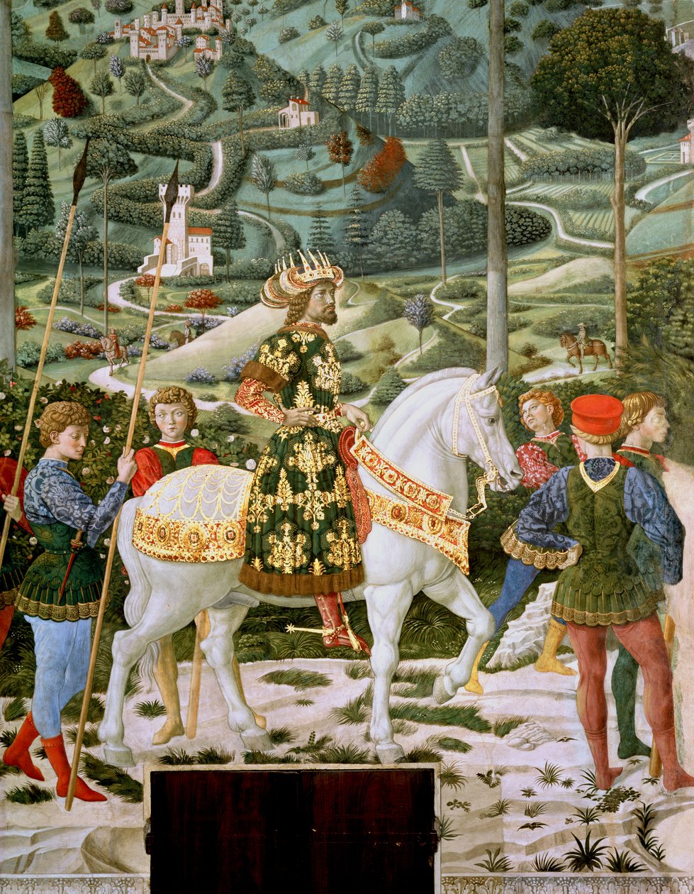 John VII Palaeologus (1391-1448), Eastern Roman Emperor, as one of the Three Kings (detail) by Benozzo di Lese di Sandro Gozzoli