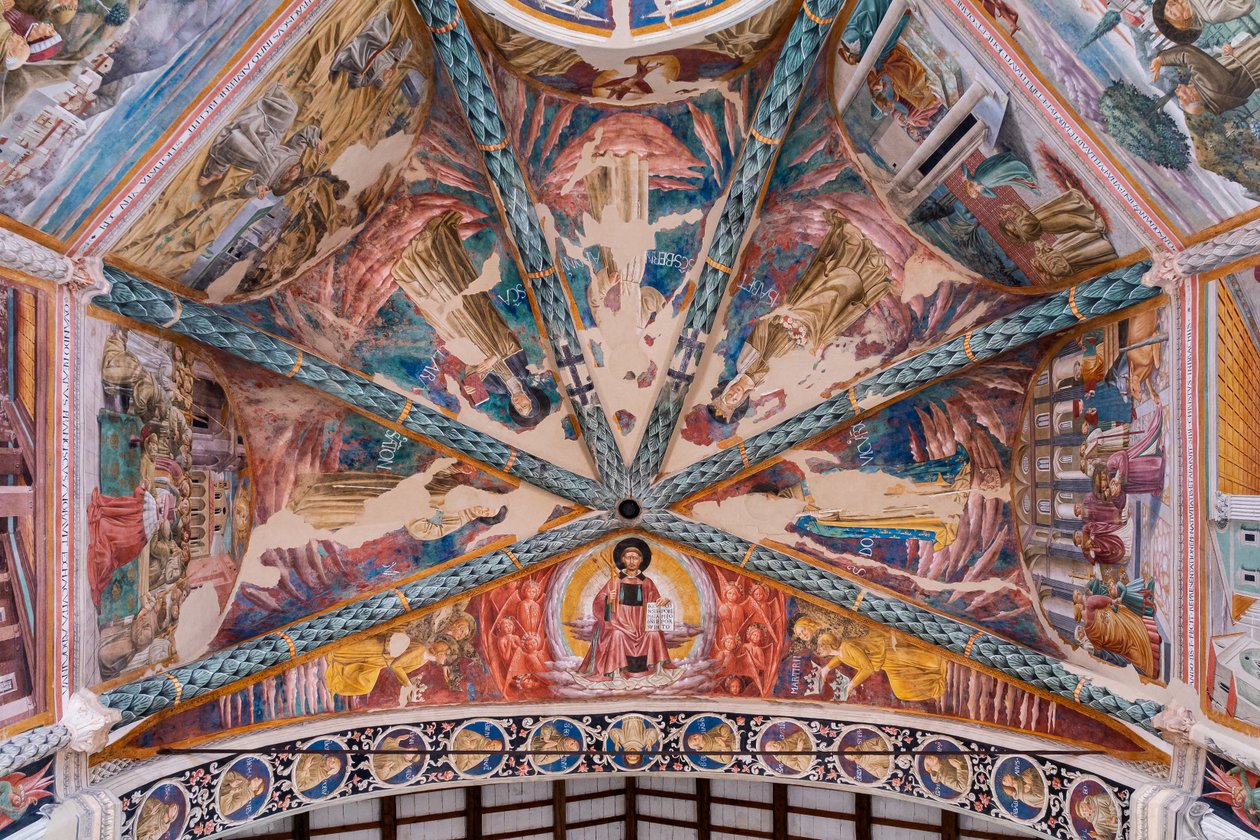 Life of St. Francis, in the vault of the central apse by Benozzo di Lese di Sandro Gozzoli