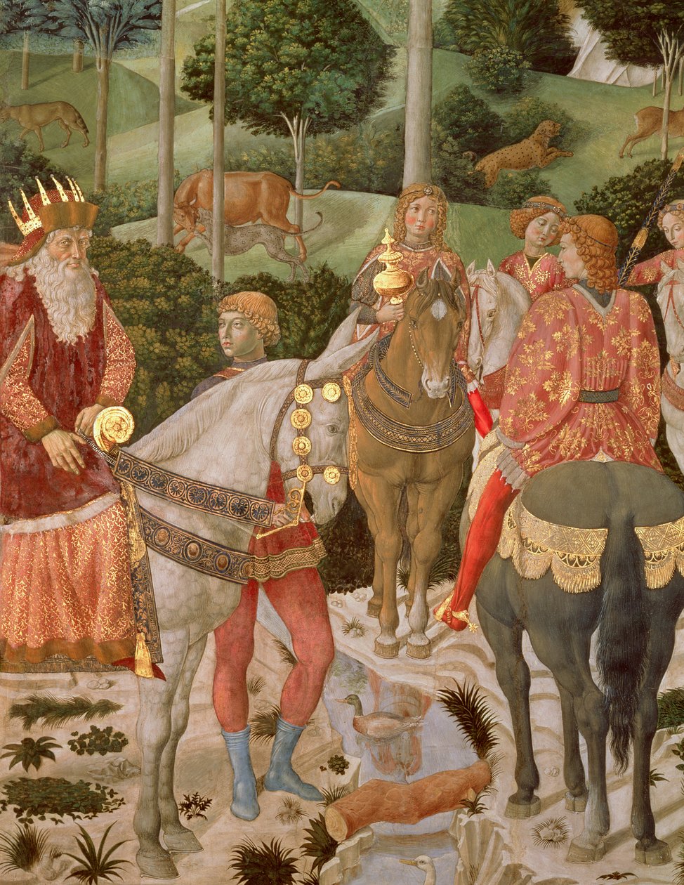 Piero de Medici as Caspar, (detail) from The Procession of the Magi, c.1459-60 by Benozzo di Lese di Sandro Gozzoli