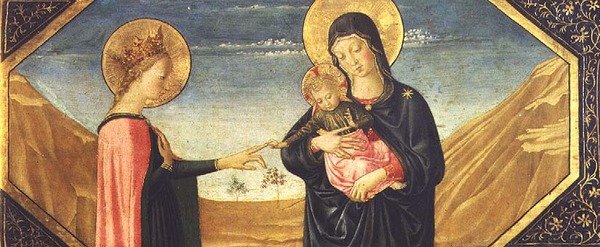 The Mystic Marriage of St. Catherine (detail) by Benozzo di Lese di Sandro Gozzoli