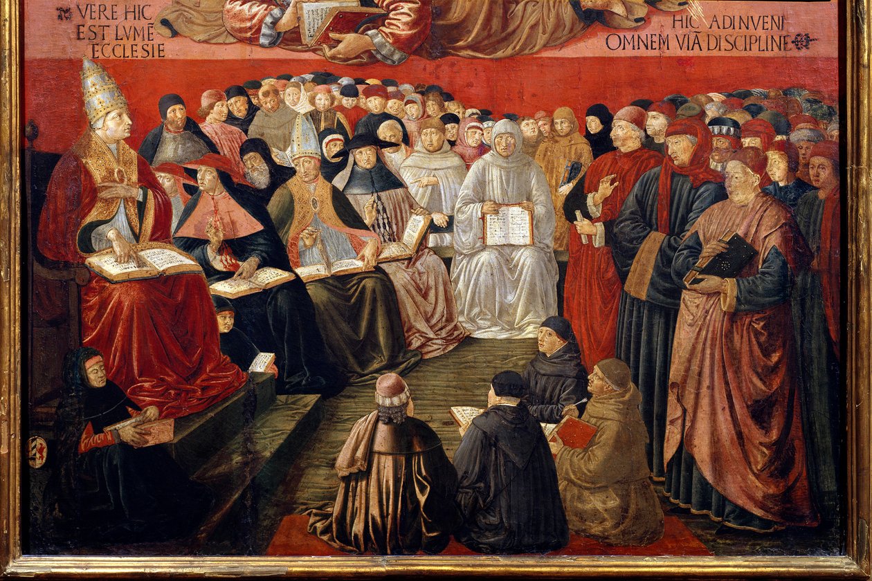 The Triumph of Saint Thomas Aquinas (detail) by Benozzo di Lese di Sandro Gozzoli