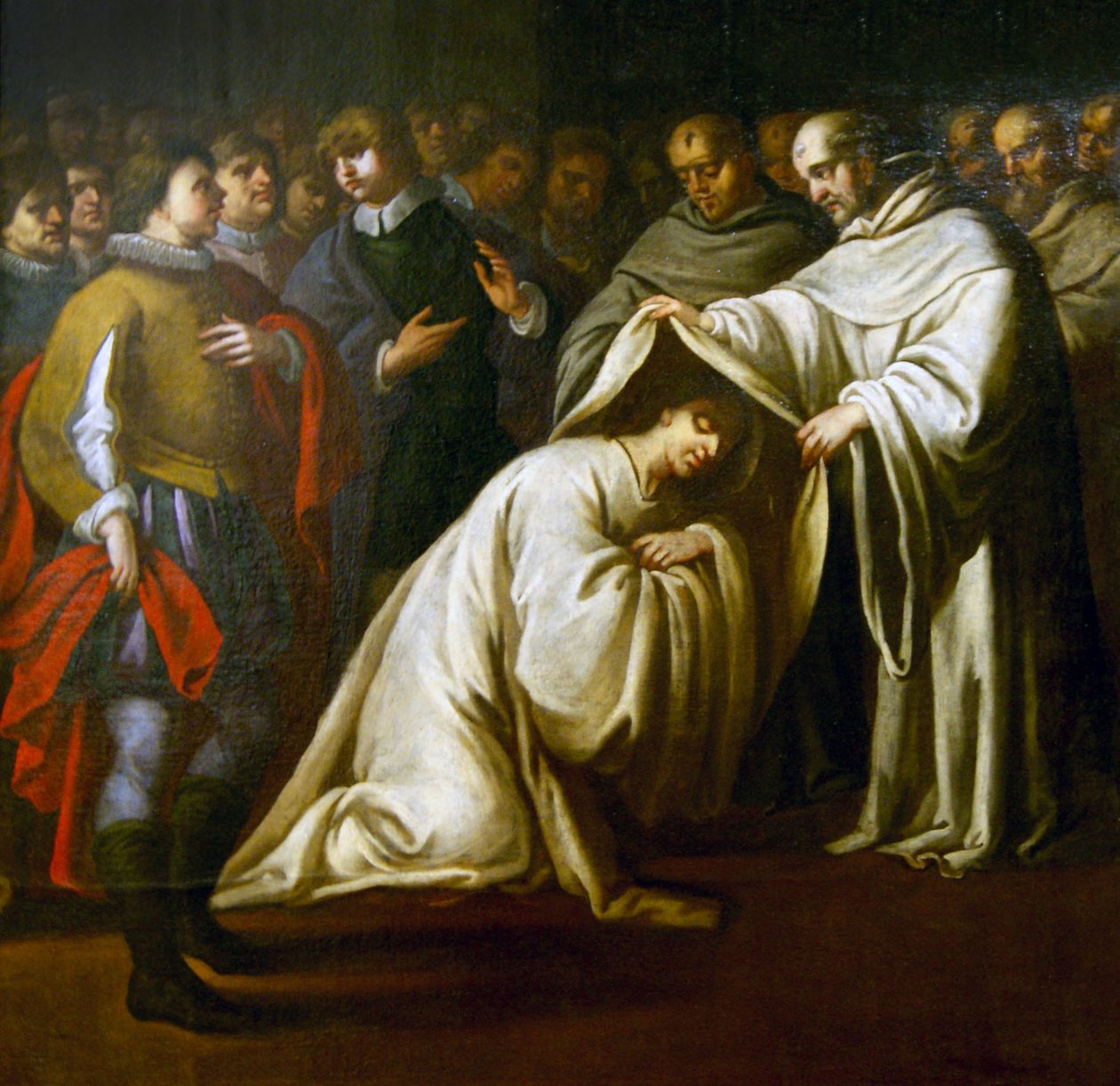 St Bernard of Clairvaux covering a man with robes by Bento Coelho da Silveira