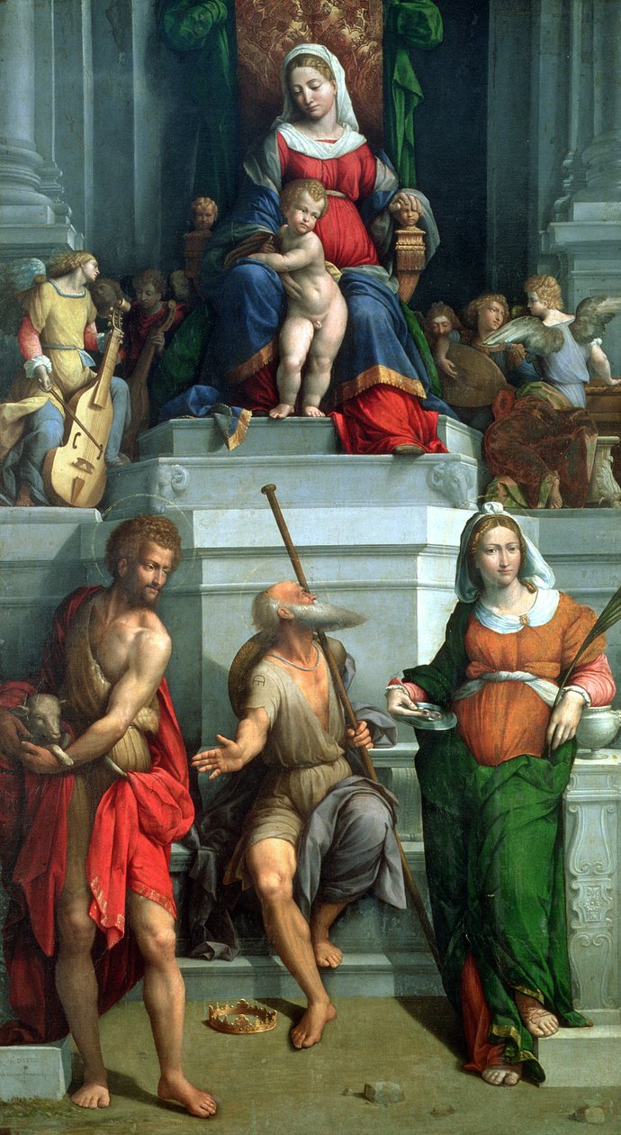 Madonna and Child with Saints by Benvenuto Tisi da Garofalo