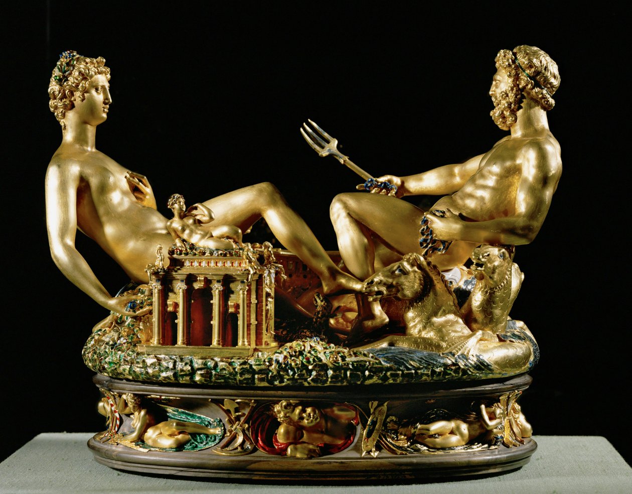 Saliera, Salt Cellar by Benvenuto Cellini