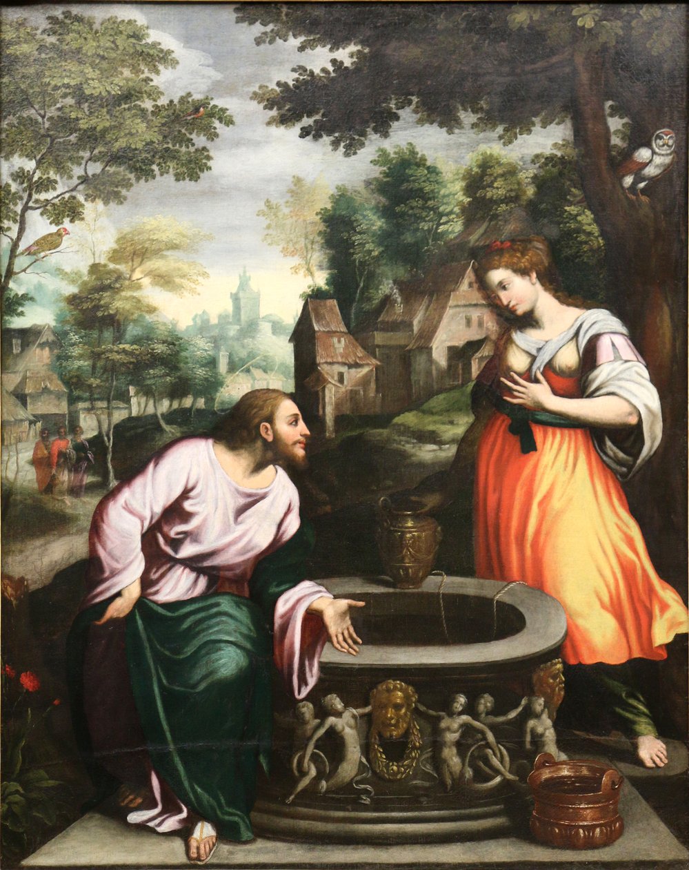 Jesus and the Samaritan Woman by Benvenuto Tisi