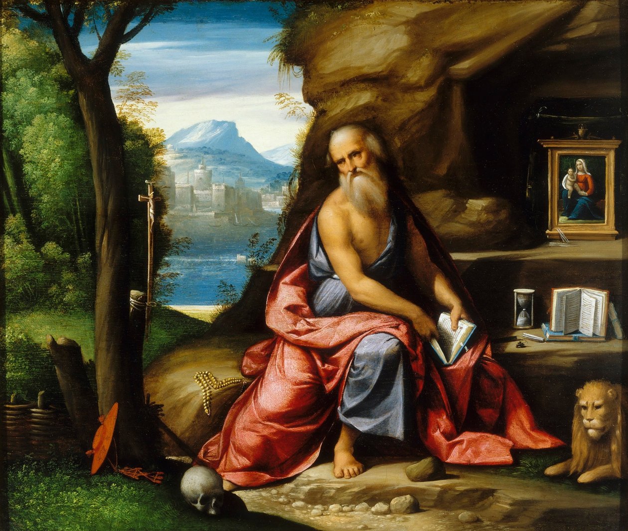 Meditation of St. Jerome by Benvenuto Tisi