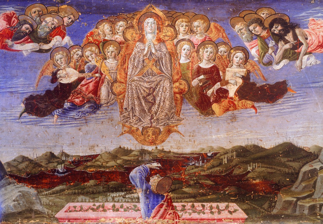 Predella of the Assumption of the Virgin (detail) by Benvenuto di Giovanni