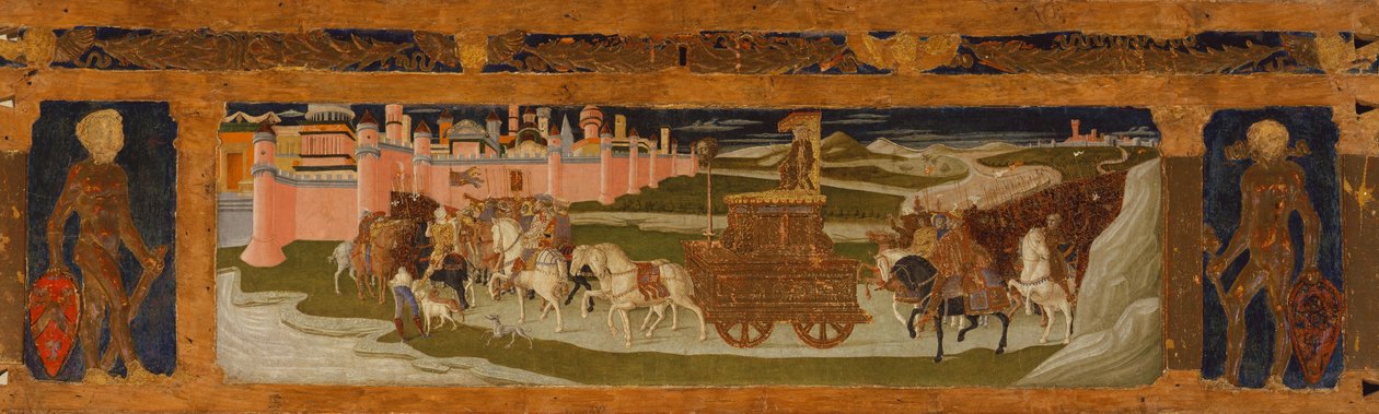 Predella Panel: Triumph of David by Benvenuto di Giovanni