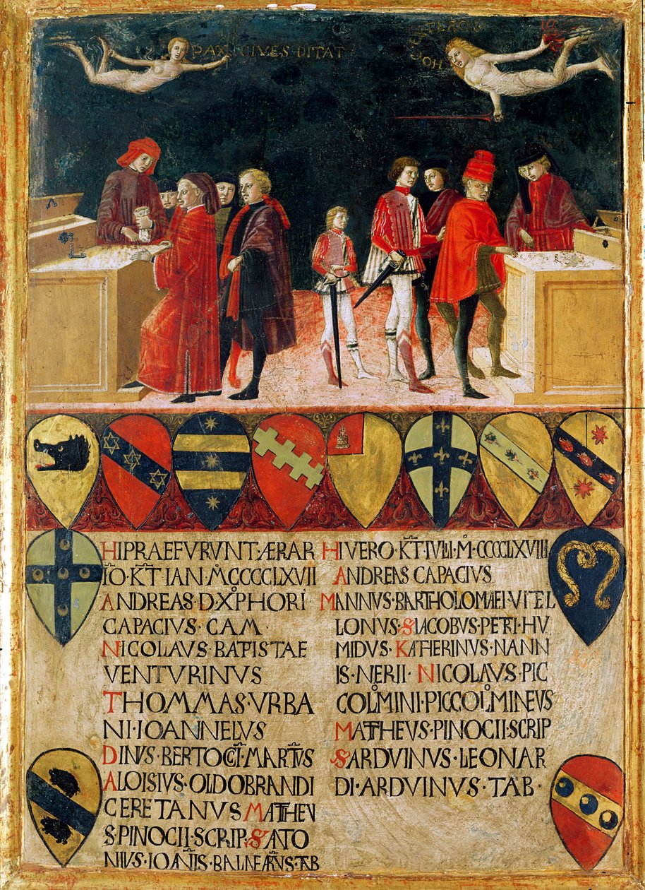 The Council Finances in Times of War and of Peace, 1468 by Benvenuto di Giovanni