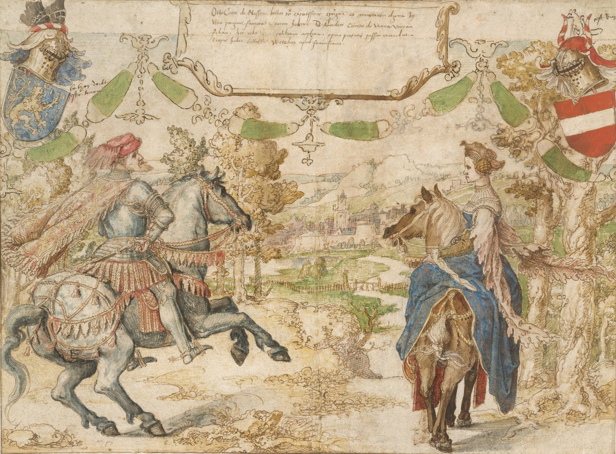Otto, Count of Nassau and his Wife Adelheid van Vianen by Bernaert van Orley