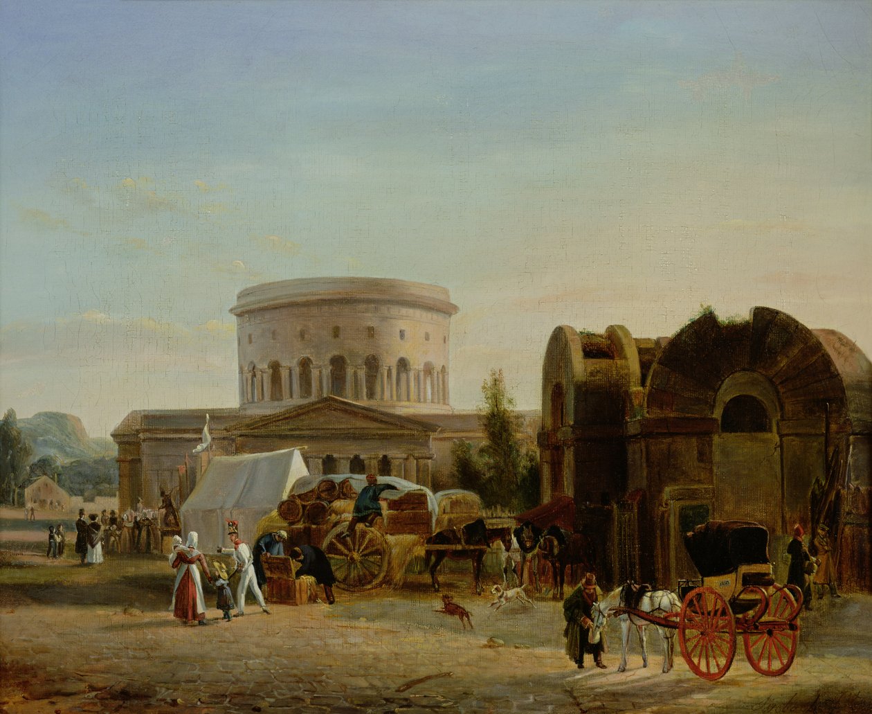 The Barrier at La Villette by Bernard Edouard Swebach
