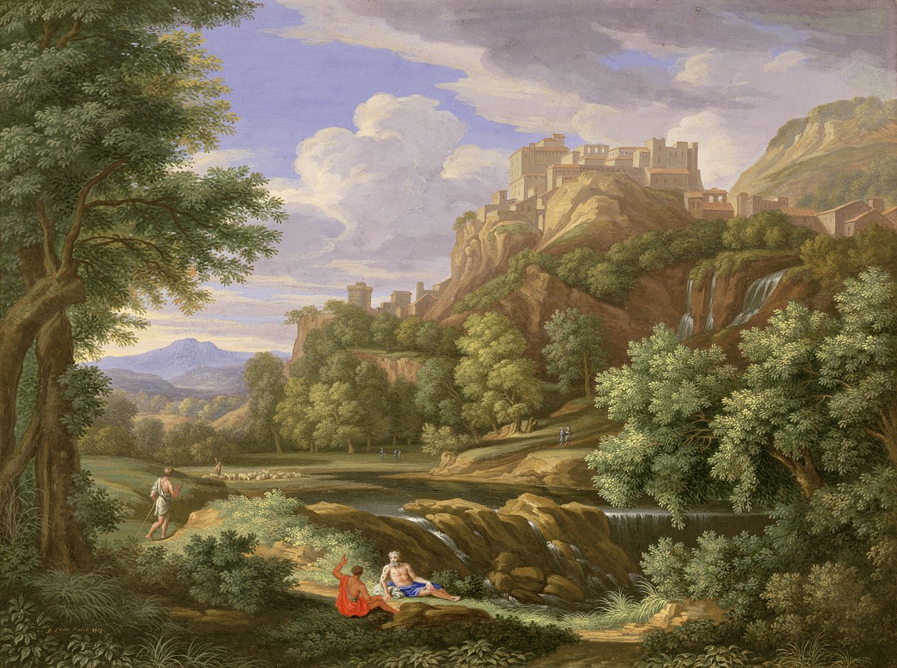 Classical Landscape, 1717 by Bernard Lens