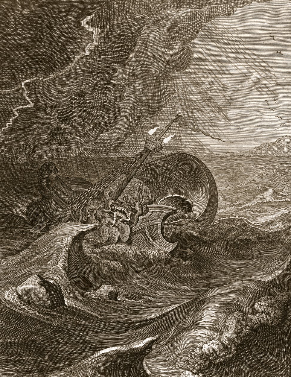 The Dioscuri Protect a Ship, 1731 by Bernard Picart