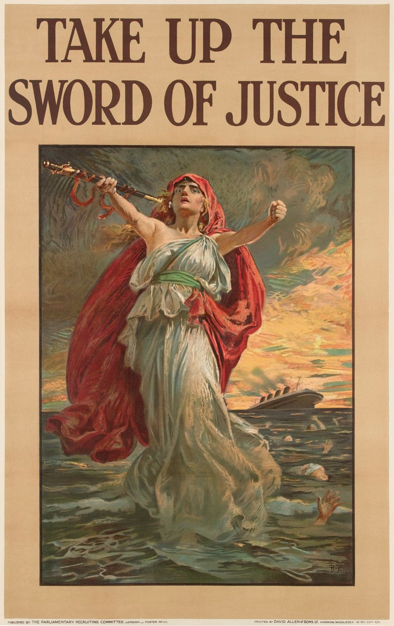 Take Up the Sword of Justice by Bernard (after) Partridge