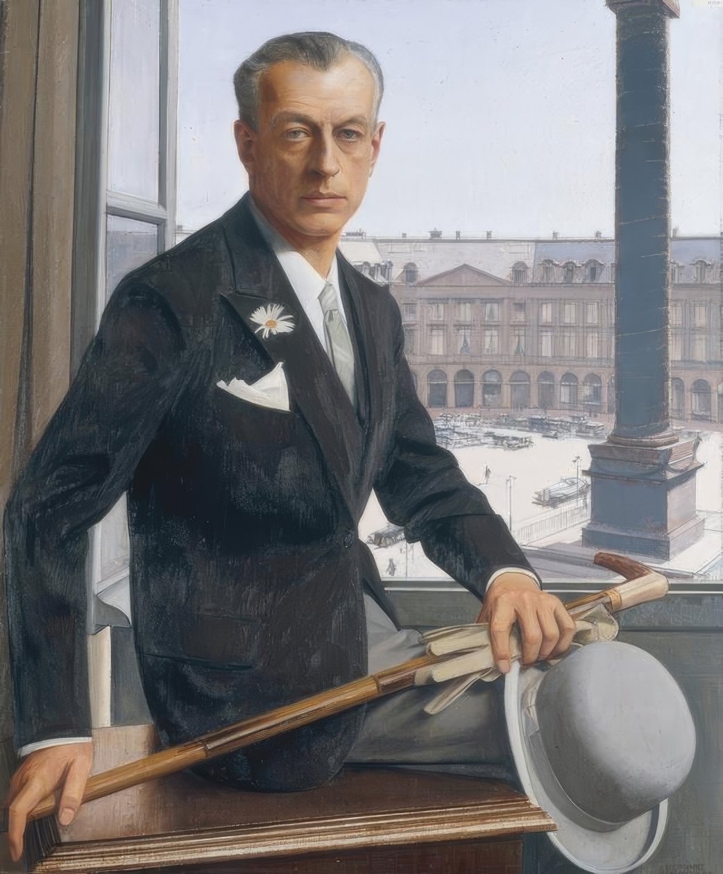 Self-Portrait at Place Vendôme by Bernard Boutet de Monvel