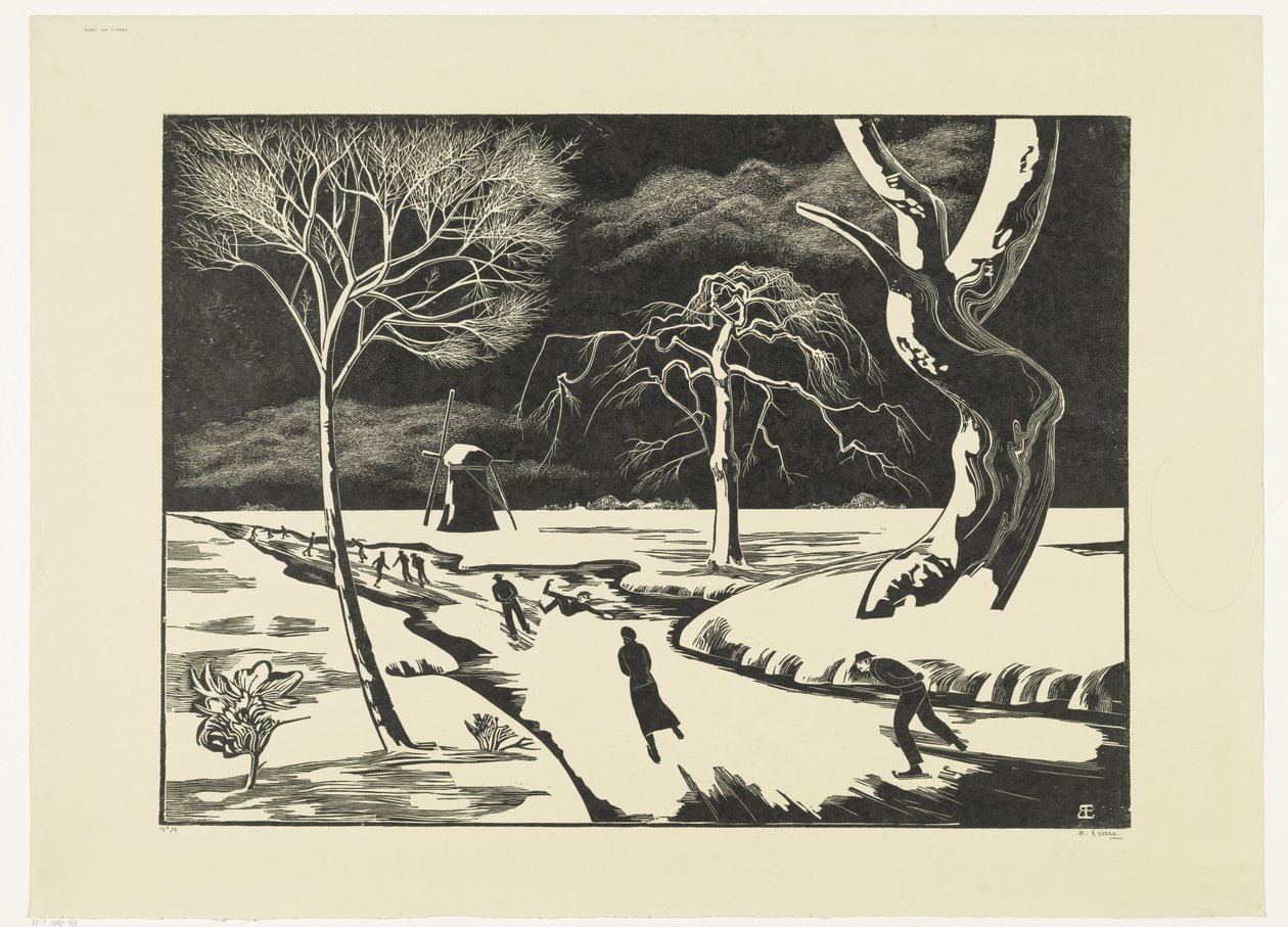 Winter Scene, Folio by Bernard Essers