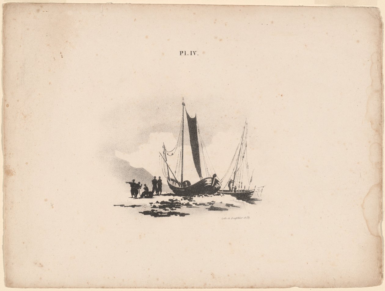 Boats on the Beach by Bernard Gaillot