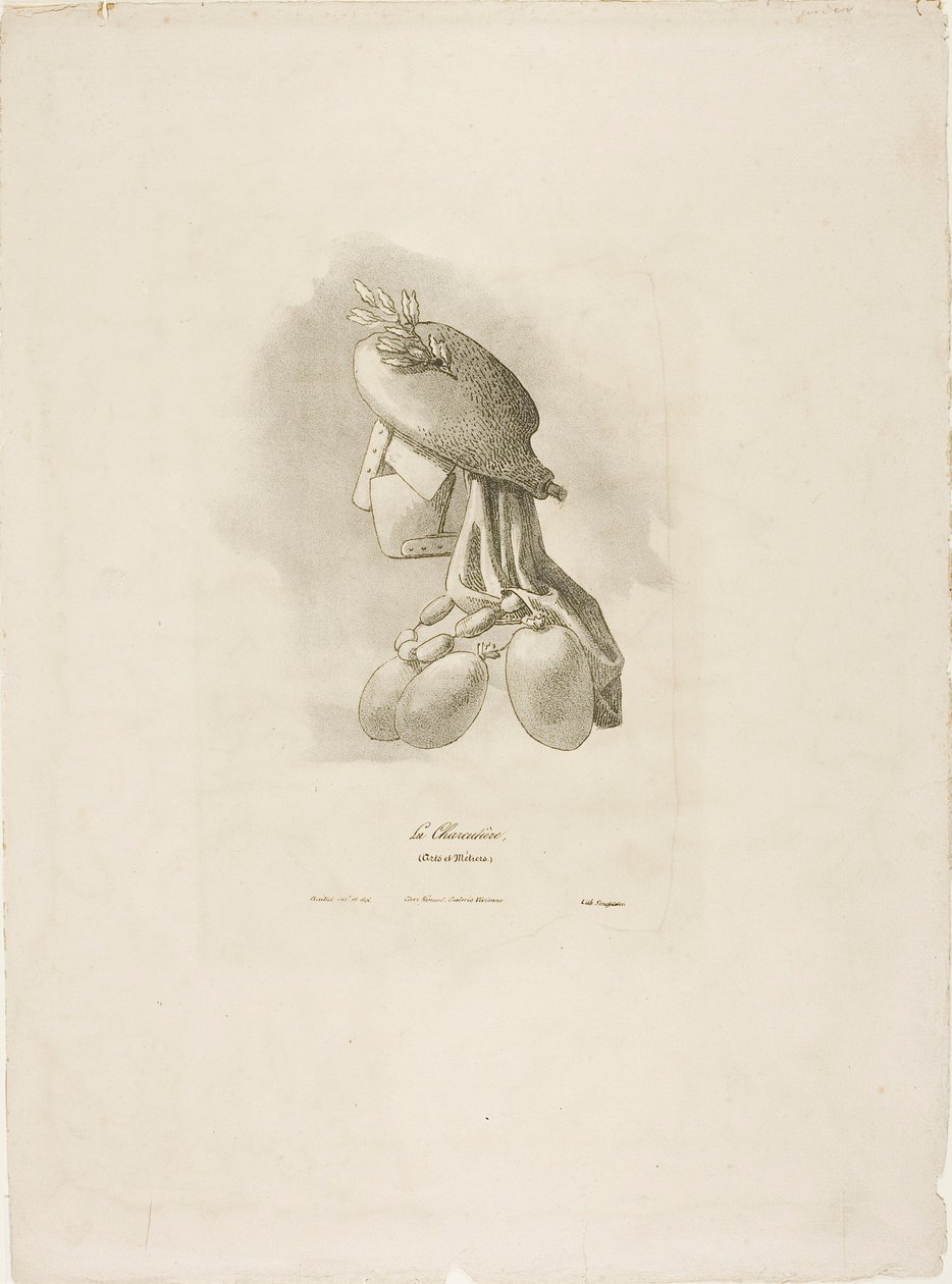 The Butcher-Woman, from Arts et Métiers by Bernard Gaillot