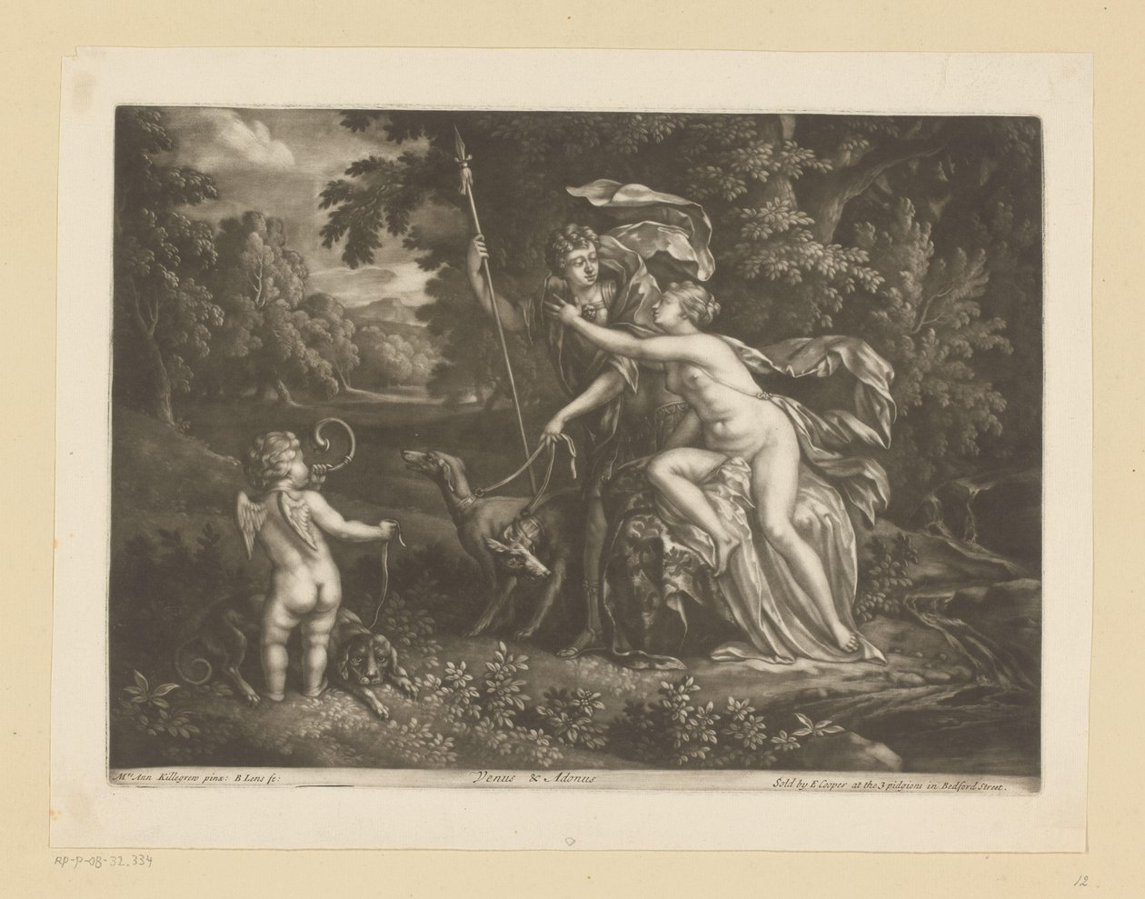Venus and Adonis by Bernard Lens (I)