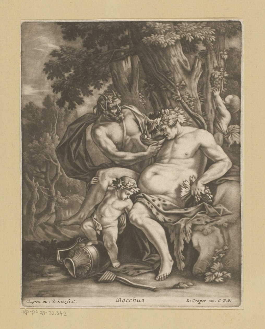 Bacchus Surrounded by Satyrs by Bernard Lens (II)