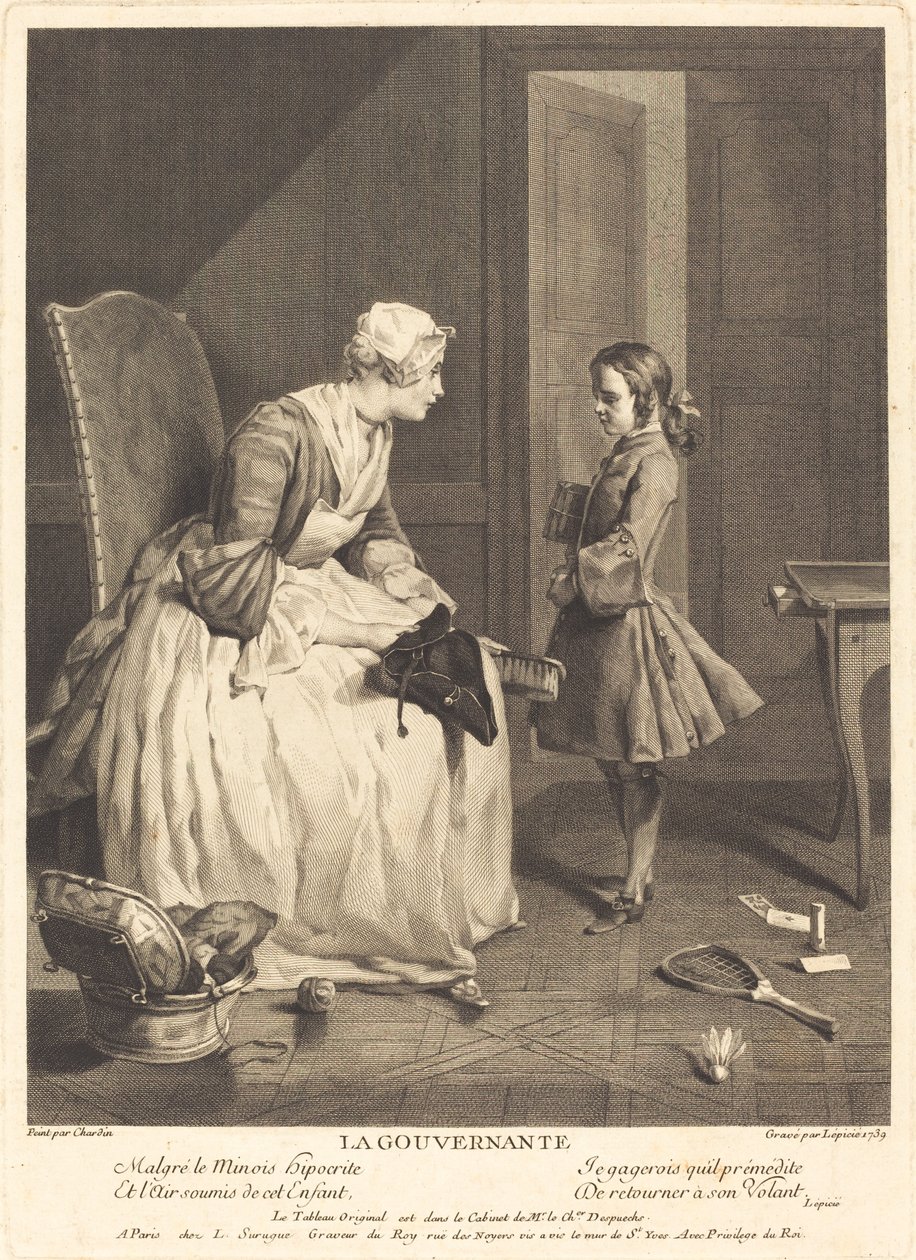 The Governess by Bernard Lépicié after Jean Siméon Chardin