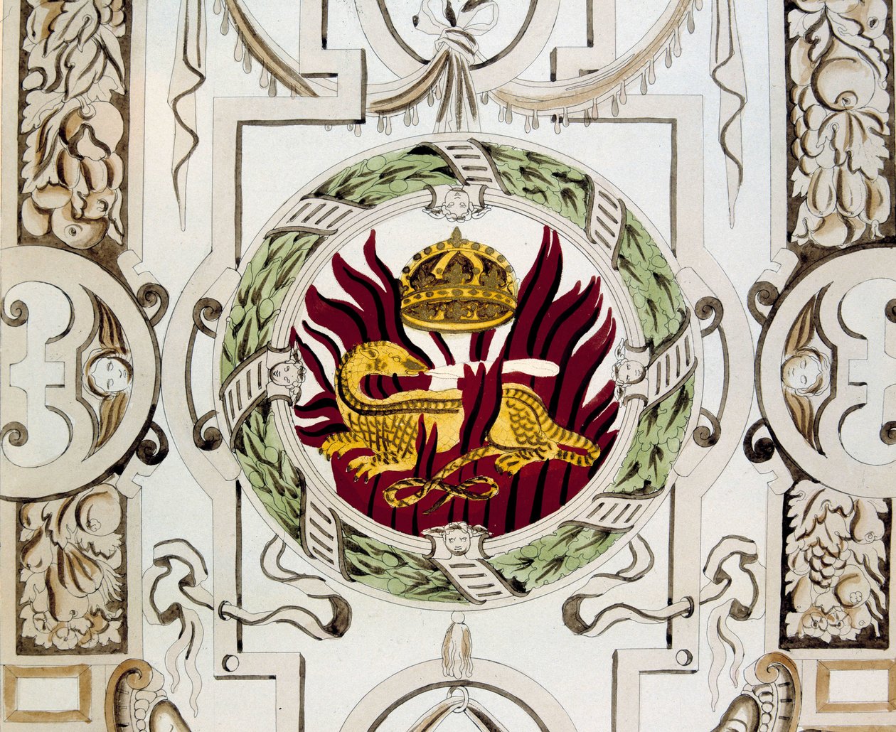 Salamander (badge of Francois I) by Bernard Palissy by Bernard Palissy