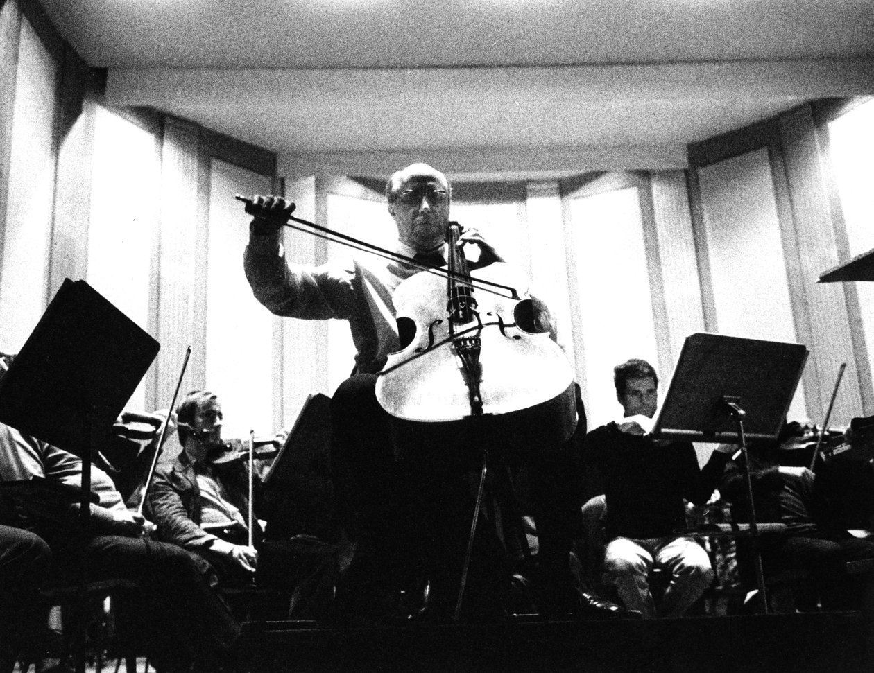 Mstislav Rostropovich by Bernard Perrine