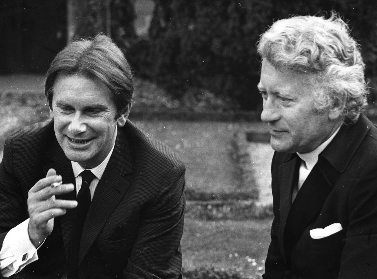 Tadeusz Baird with Pierre-Michel Le Conte by Bernard Perrine