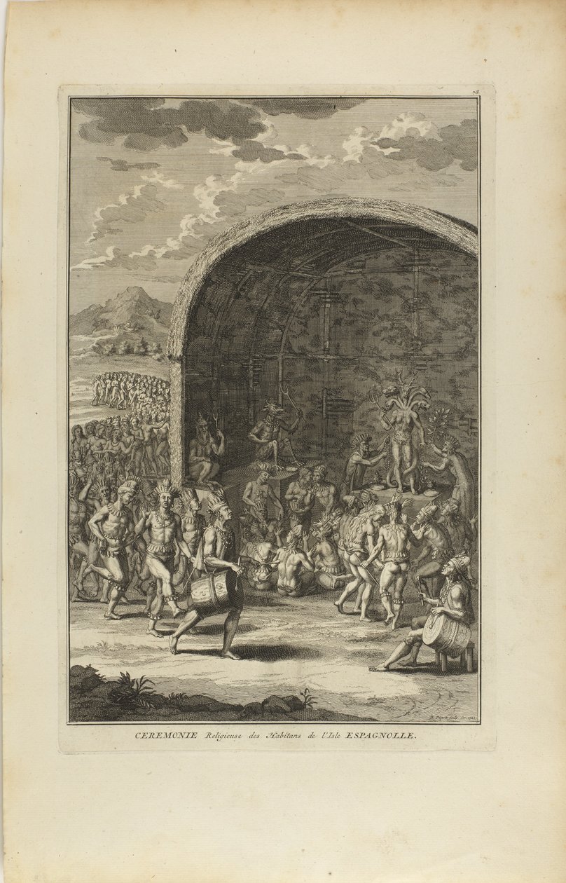 Religious Ceremony of the Inhabitants of the Spanish Island by Bernard Picart
