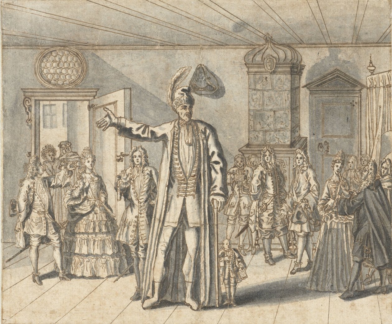 The Giant Cajanus in Haarlem by Bernard Picart