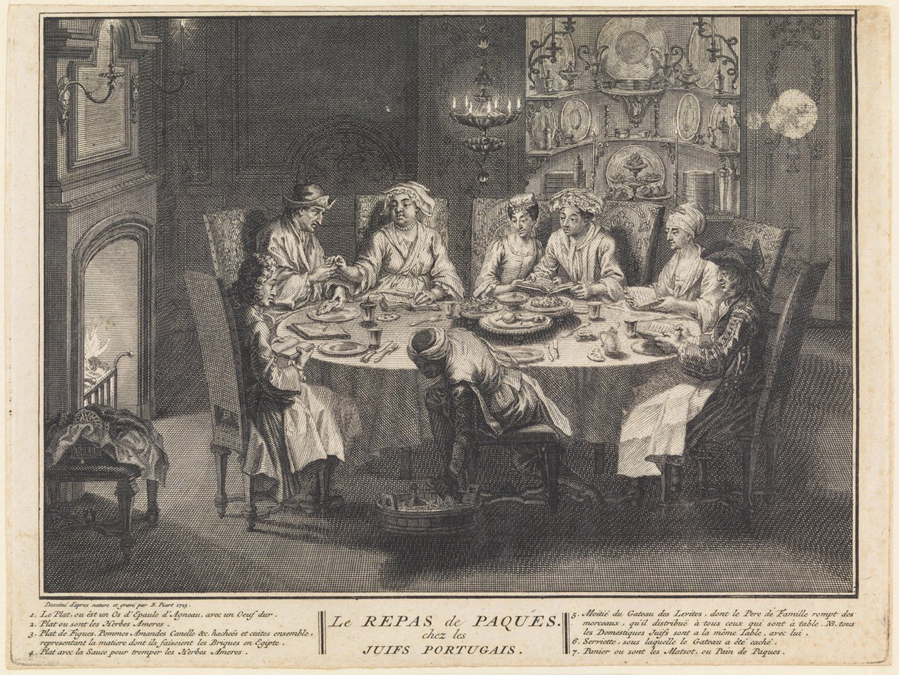 The Celebration of the Passover Meal by Bernard Picart