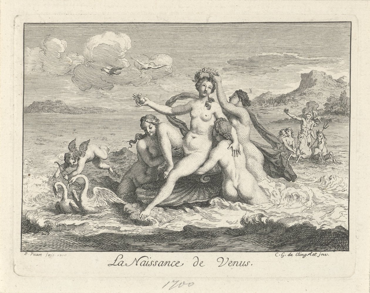 The Birth of Venus by Bernard Picart