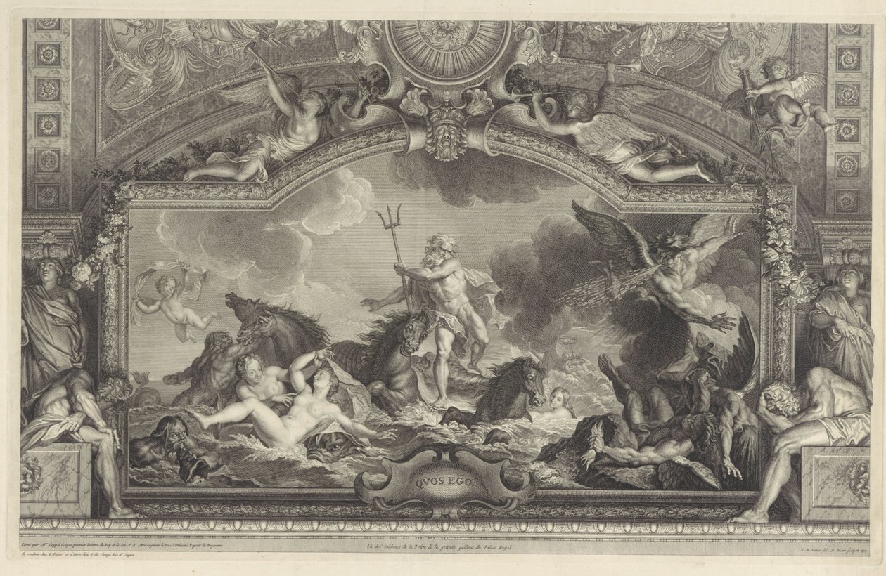 Neptune Calms the Waves by Bernard Picart