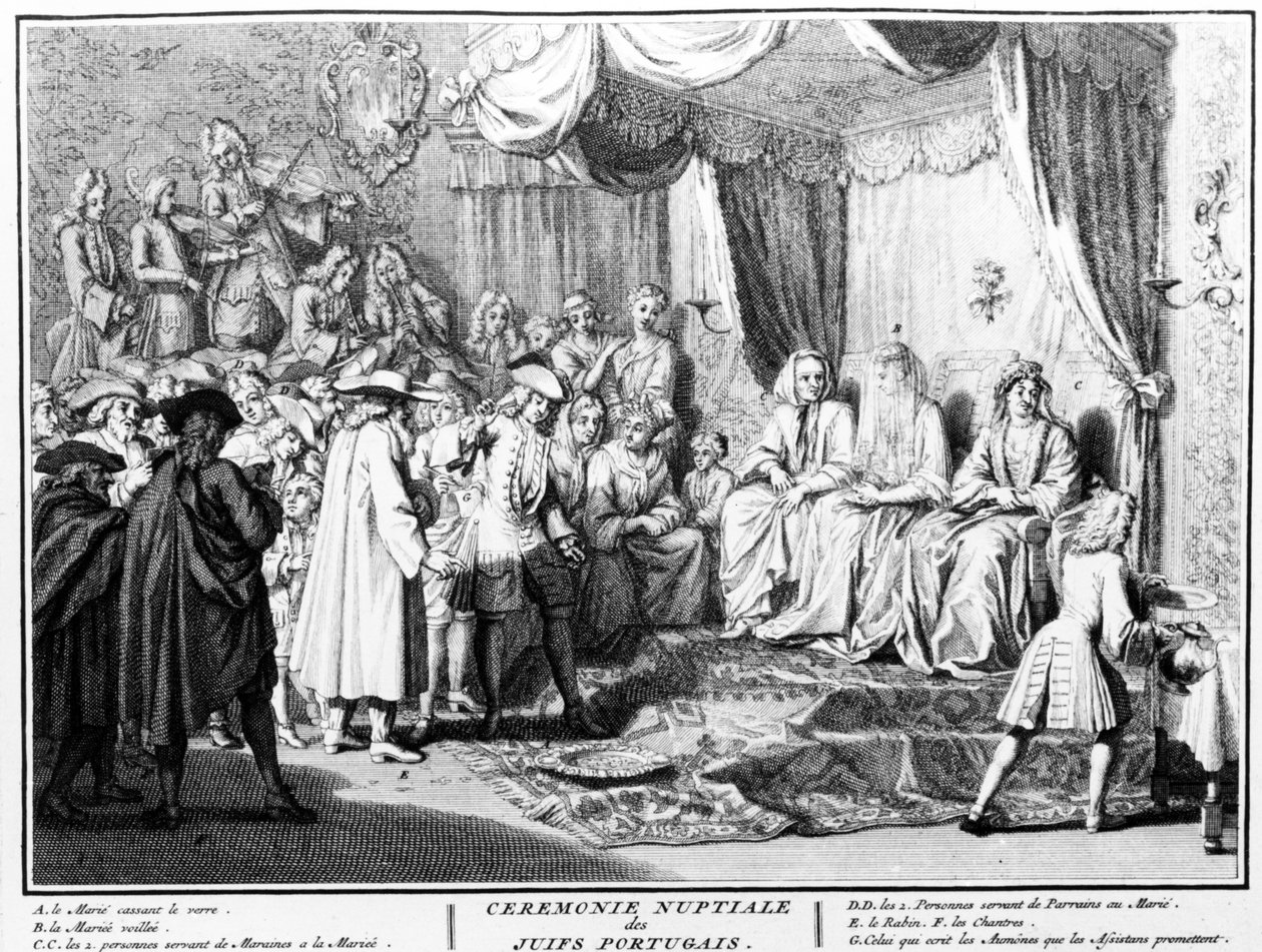 Nuptial Ceremony of Portuguese Jews in Amsterdam by Bernard Picart