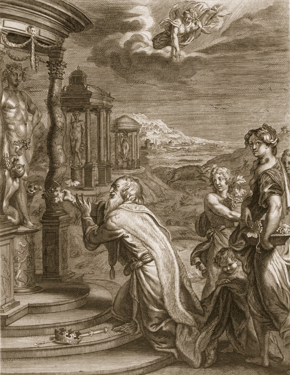 Oeneus, King of Calydon, Having Neglected Diana in a Sacrifice is Punished for His Impiety, 1731 by Bernard Picart