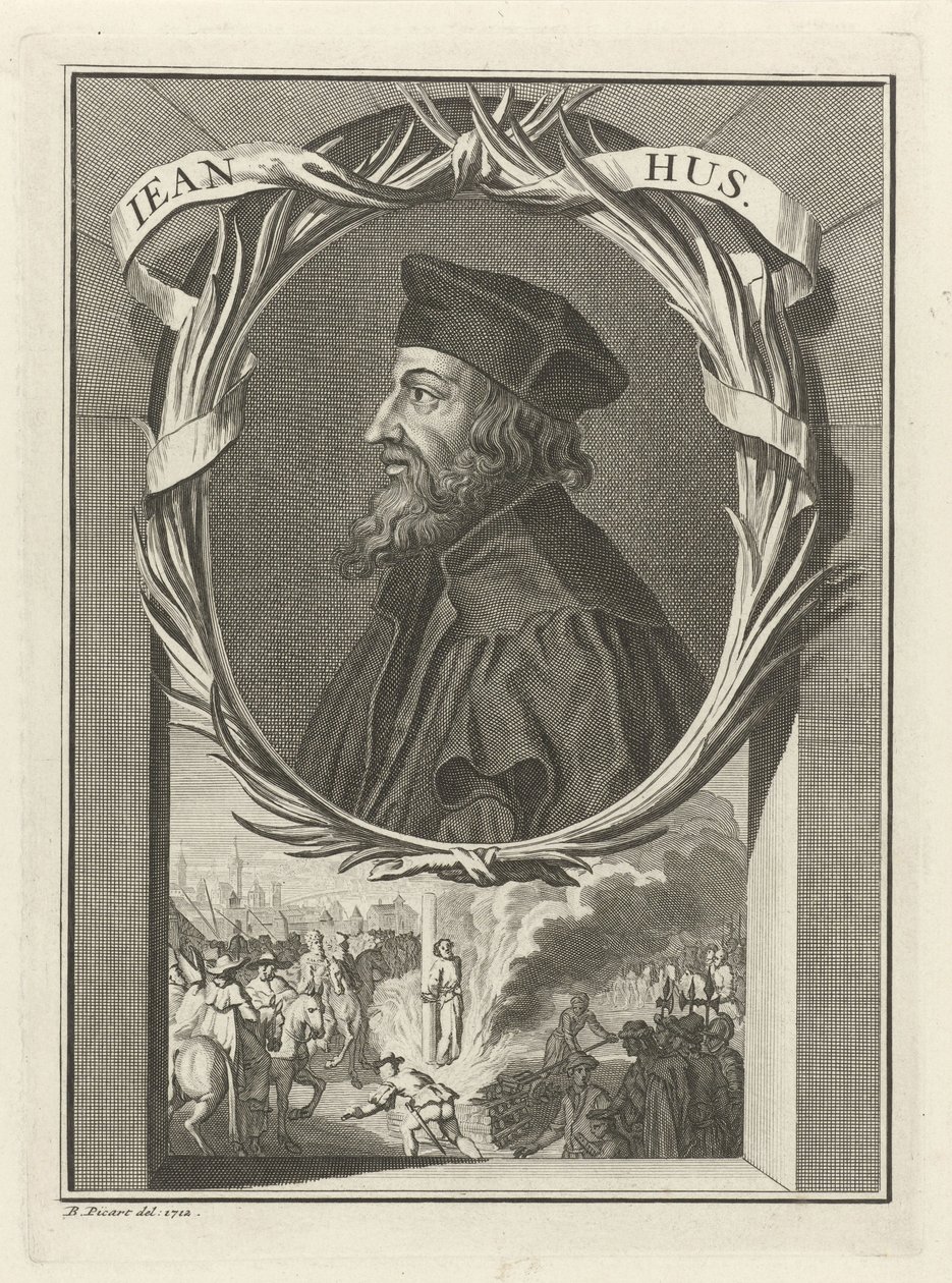 Portrait of John Hus, 1712 by Bernard Picart