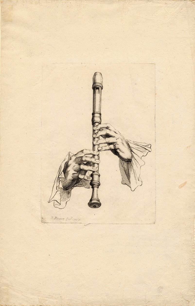 Recorder Players Hands by Bernard Picart