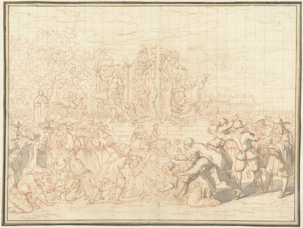 Mutilation of the Bodies of the De Witt Brothers, 1672 by Bernard Picart