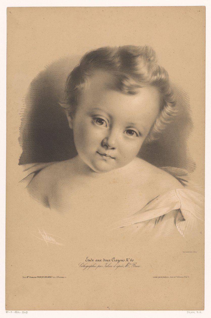 Portrait of a Toddler by Bernard Romain Julien
