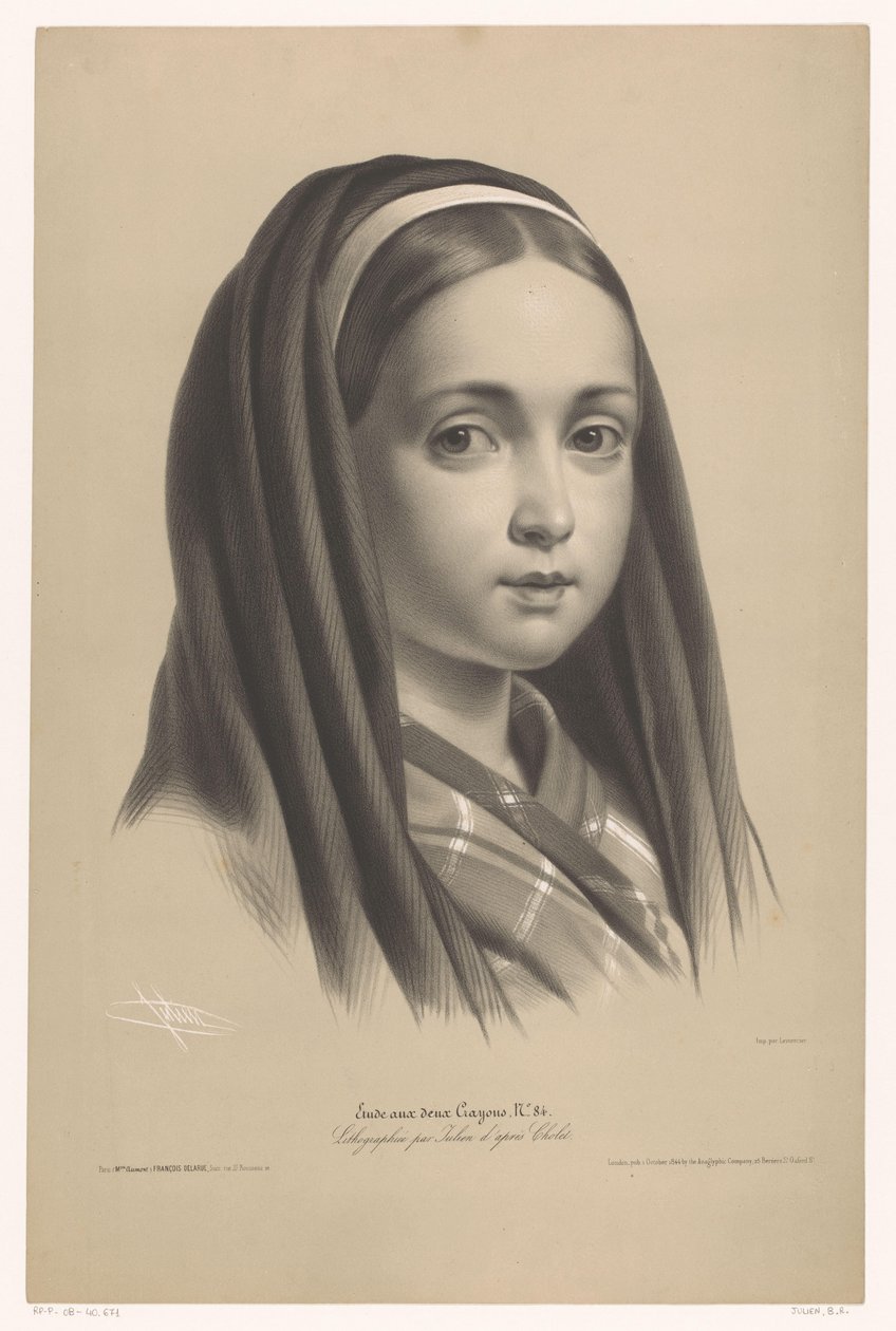 Portrait of a Girl by Bernard Romain Julien