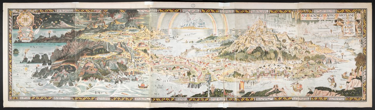 An Ancient Map of Fairyland by Bernard Sleigh