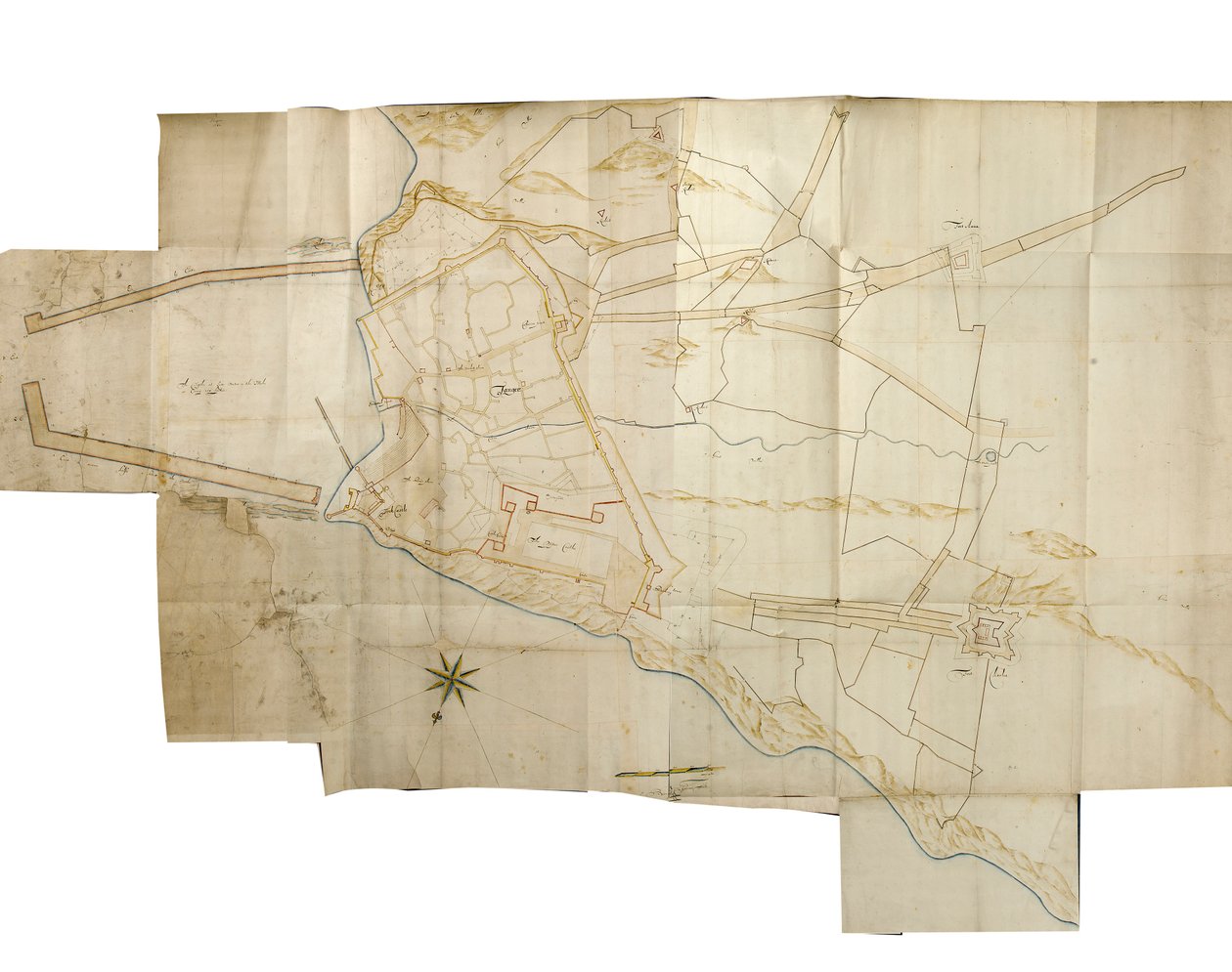 Tangiers Map by Bernard de Gomme
